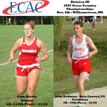 HOFFMAN AND BLETTE TOP FINISHERS AT 2007 ECAC CROSS COUNTRY CHAMPIONSHIPS