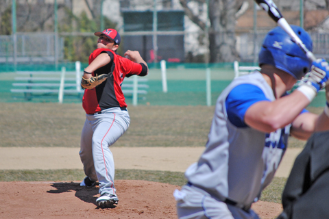 Baseball Takes Two From Elms Behind Solid Pitching