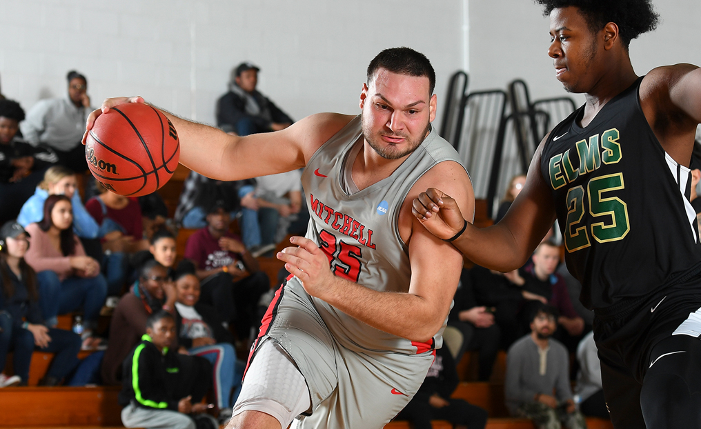 MBB Powers Past Elms for First NECC Win