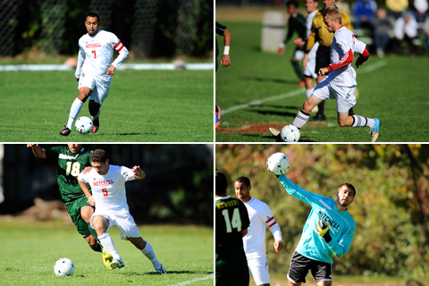 Four Men's Soccer Players Honored by NECC