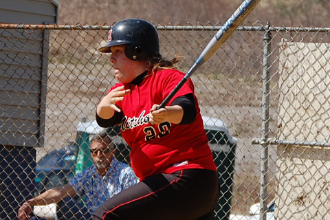 Softball Sweeps Southern Vermont in NECC Opener