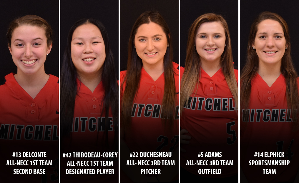 Five From Softball Honored by NECC