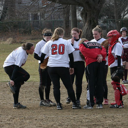SOFTBALL TAKES TWO FROM BECKER COLLEGE