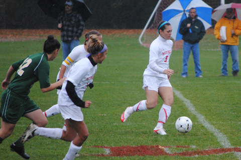Women's Soccer Tops Elms, Stamps Ticket to NECC Title Game
