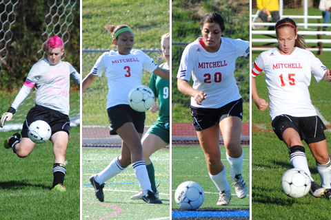 Four Women's Soccer Players Honored by NECC