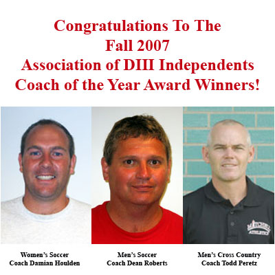 HOULDEN, ROBERTS AND PERETZ EARN TOP AD3I COACHING HONOR