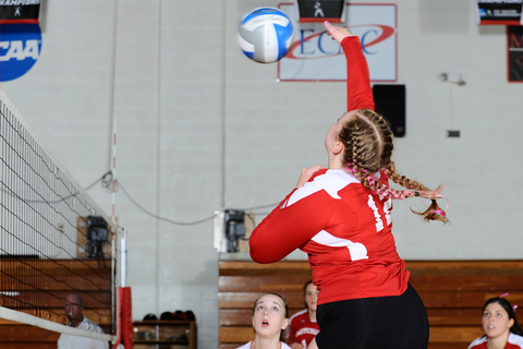 Volleyball Edged at Elms