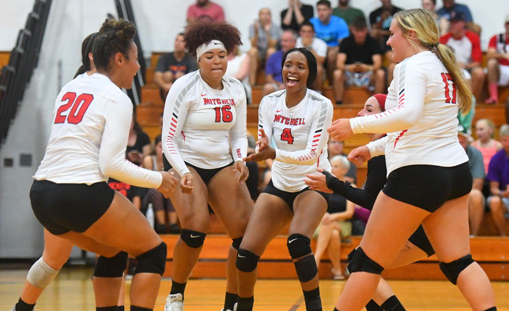 Volleyball Claims First Win at Lesley