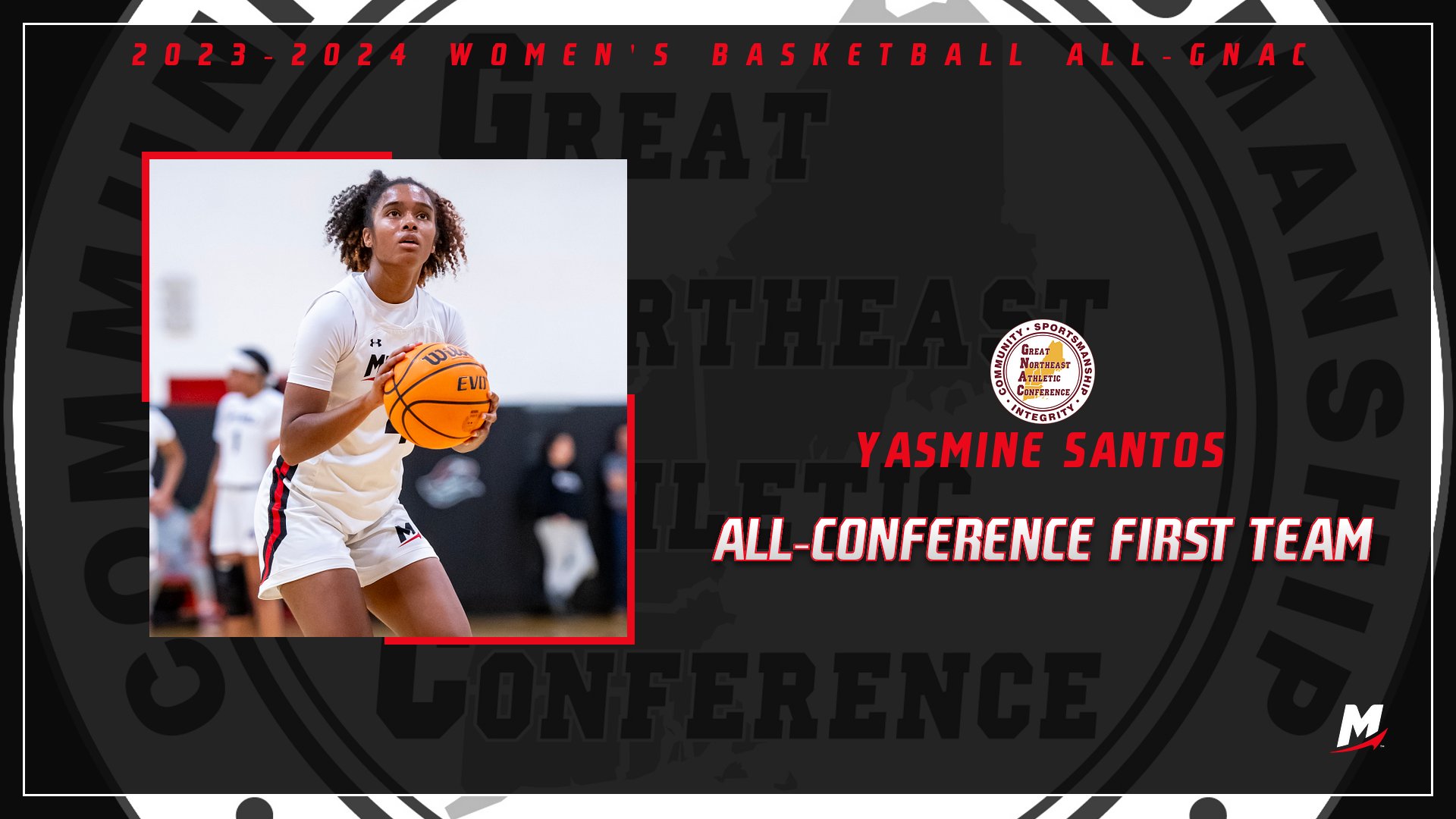 Santos Named to GNAC All-Conference First Team for Women’s Basketball