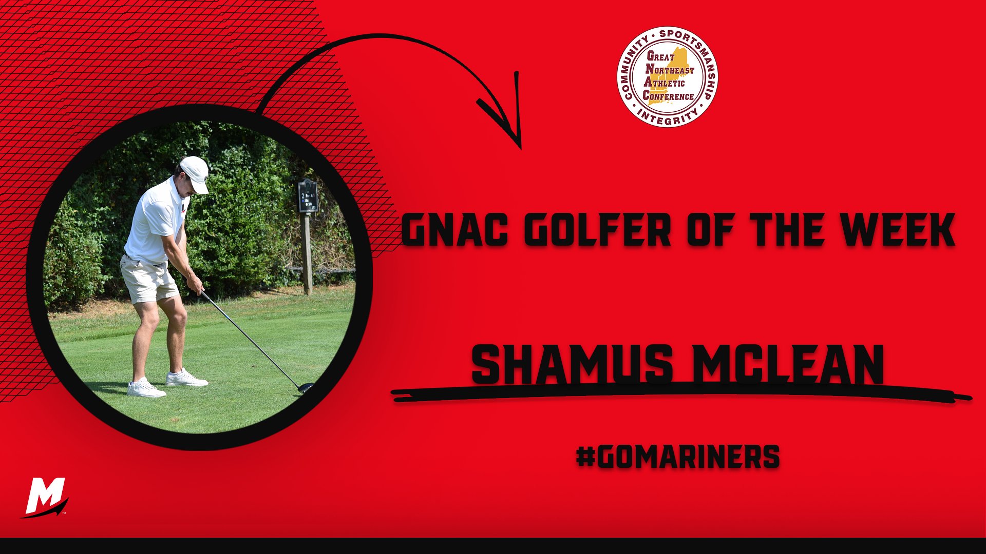 McLean Repeats as GNAC Golfer of the Week