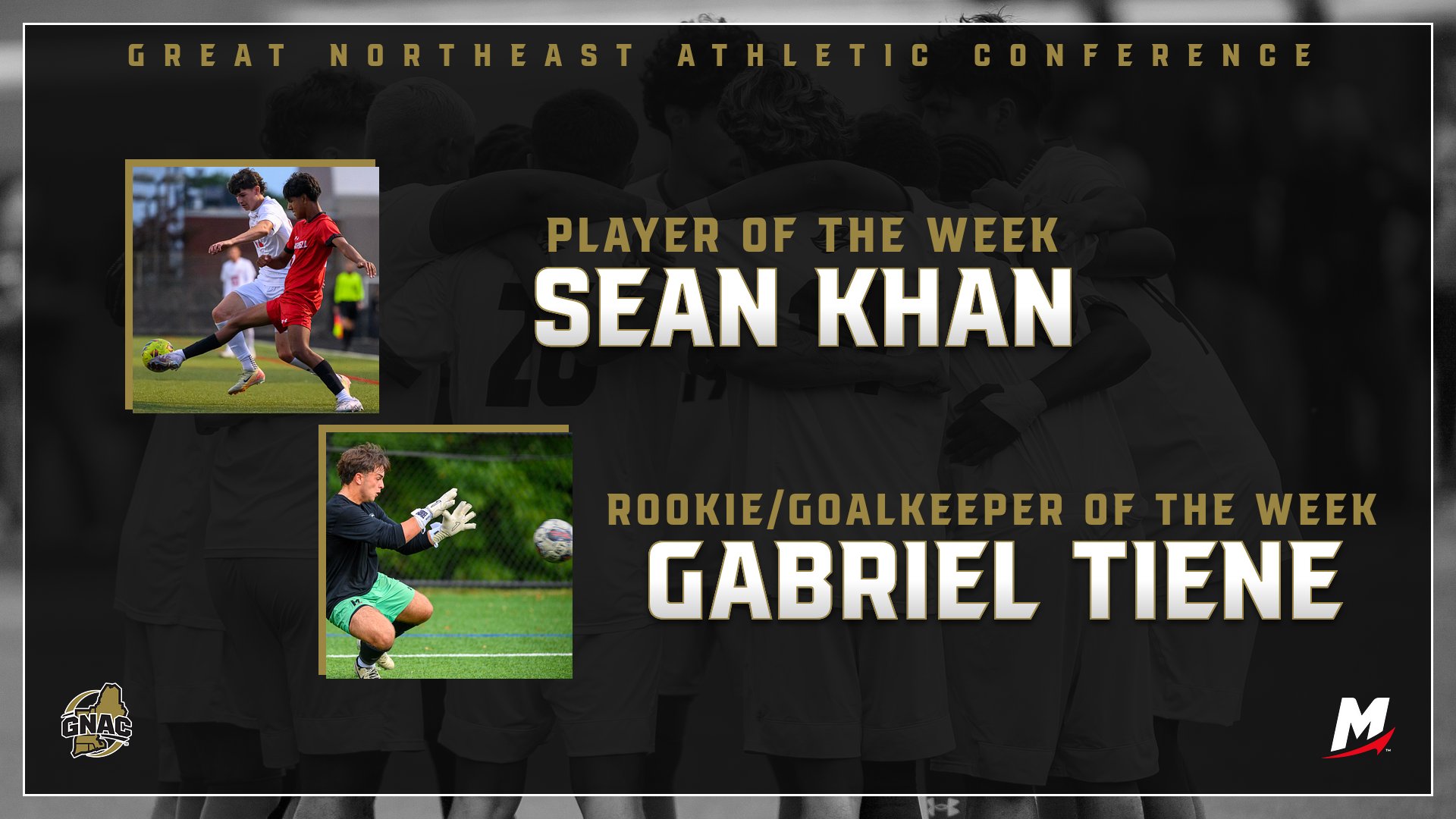 Men&rsquo;s Soccer Sweeps Weekly GNAC Awards