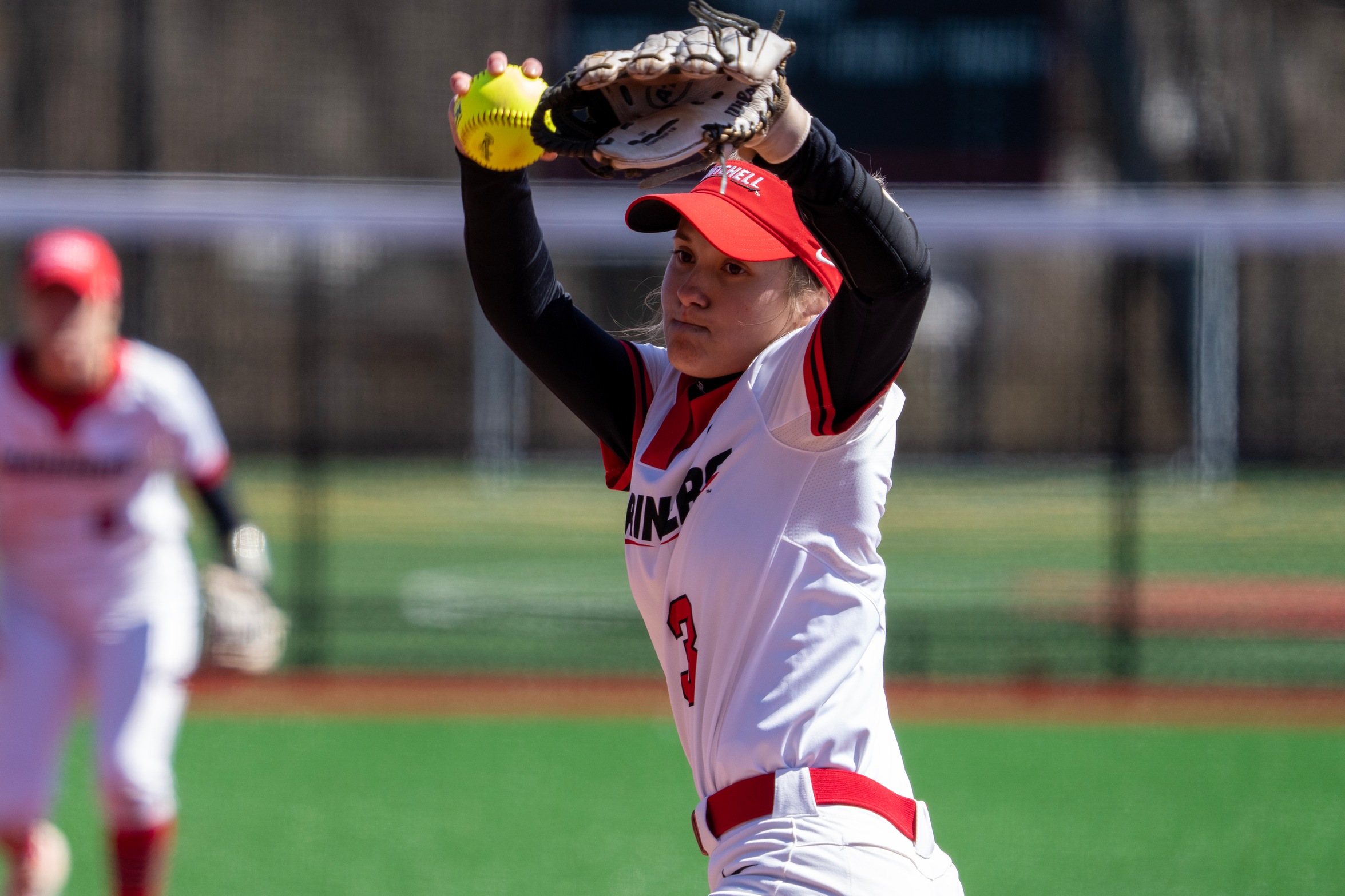 Softball Takes Two from Lesley in NECC Doubleheader