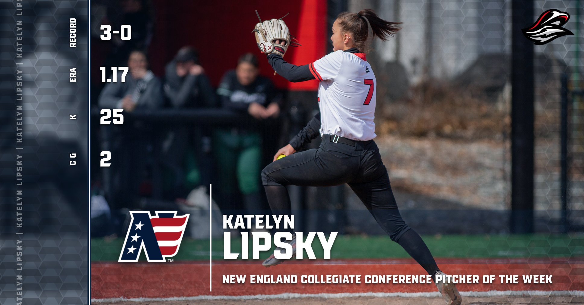 Lipsky Repeats as NECC Pitcher of the Week