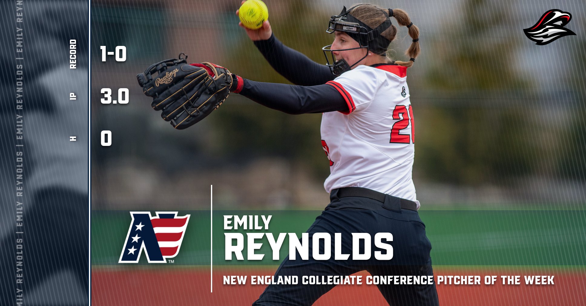Reynolds Named NECC Pitcher of the Week