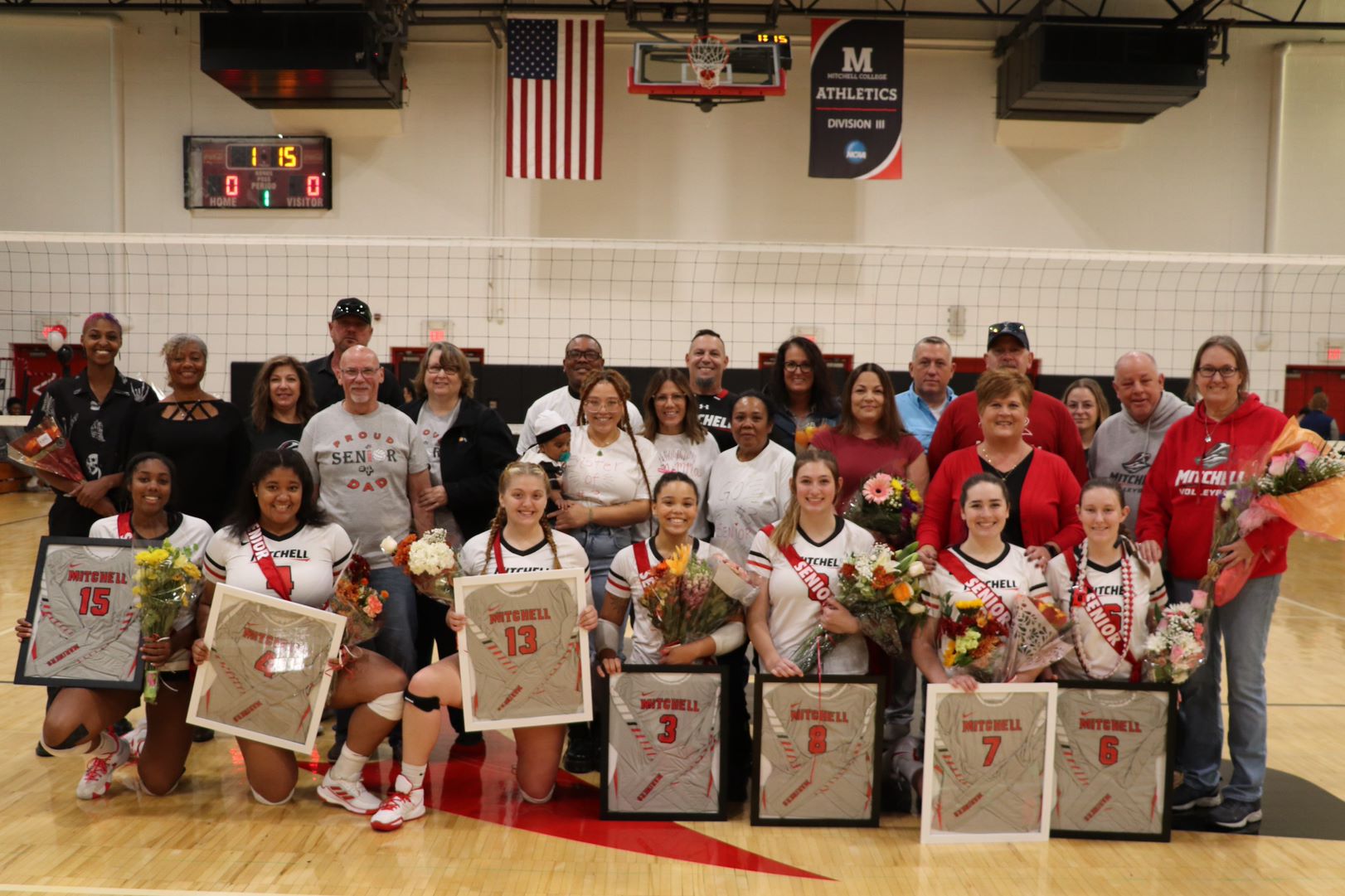 Volleyball Bested by NEC on Senior Day
